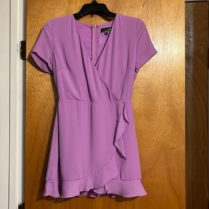 Lavender Dress With Short Sleeves - Purple Dress - Summer - Spring